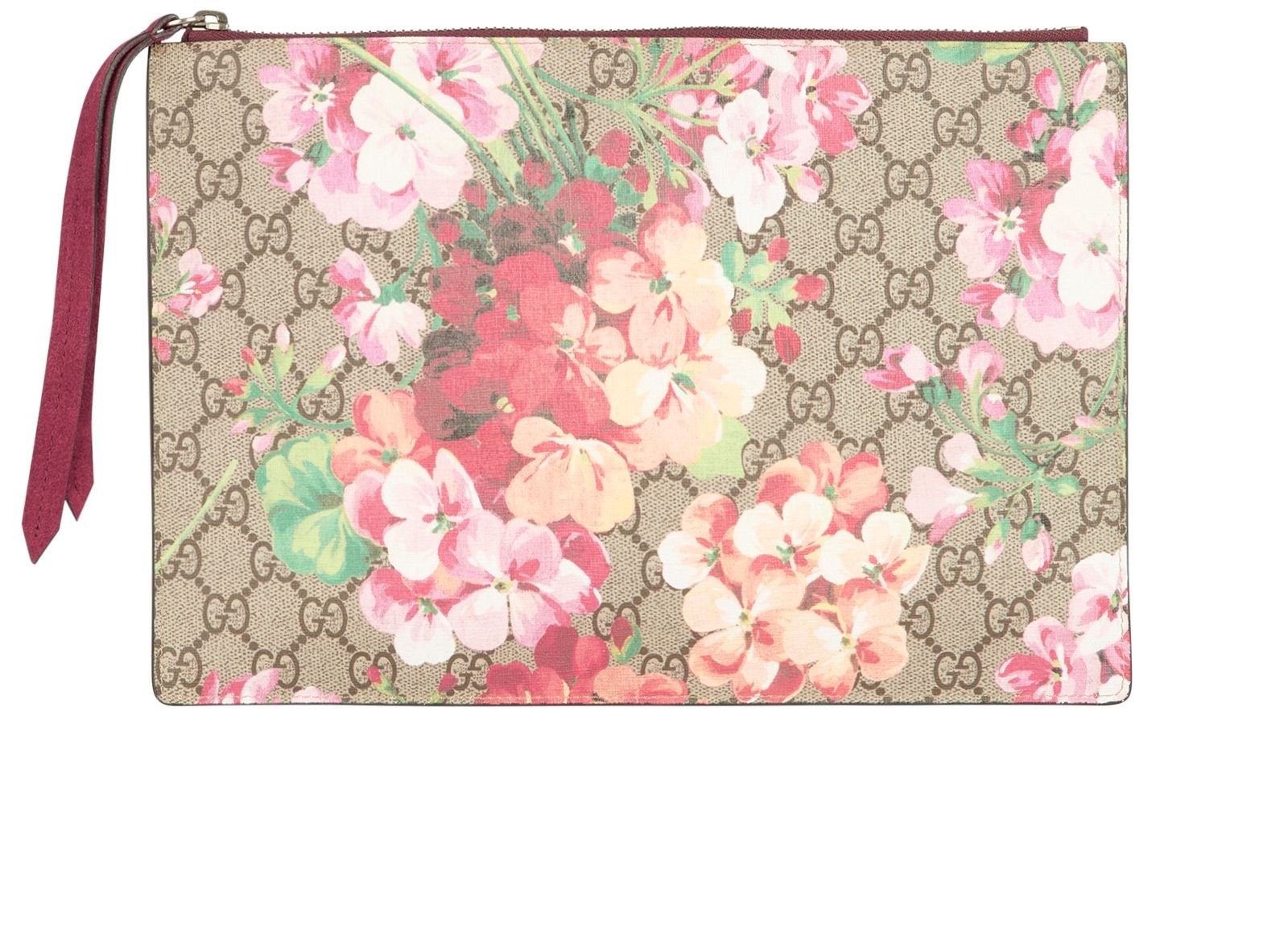 Gucci floral clutch bag online